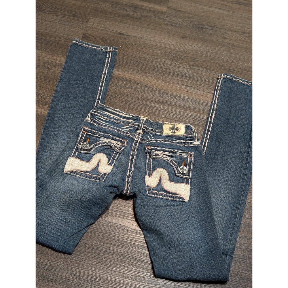 Laguna Beach Jean Co Newport Beach Skinny Jeans Pink White Thick Stitch 24x34